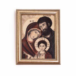 Icona serigrafata Sant'Anna con Maria